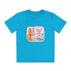 "Leave Your Whinin' at the Trailer" Girls Moisture-wicking Sport T-shirt