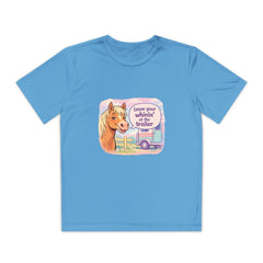 "Leave Your Whinin' at the Trailer" Girls Moisture-wicking Sport T-shirt