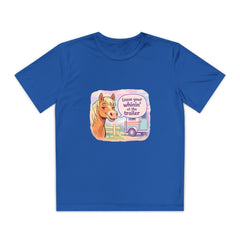 "Leave Your Whinin' at the Trailer" Girls Moisture-wicking Sport T-shirt