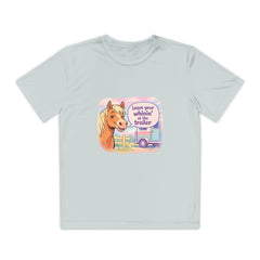 "Leave Your Whinin' at the Trailer" Girls Moisture-wicking Sport T-shirt