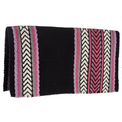1425-5 Iron Horse 36x34 New Zealand Wool Saddle Blanket MULTI