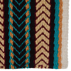 1425-8 Iron Horse 36x34 New Zealand Wool Saddle Blanket MULTI