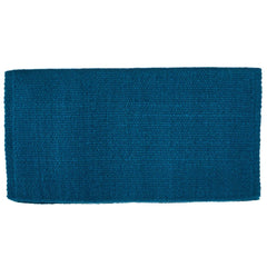 1314-100 San Juan Solid Ocean Blue 36x34 New Zealand Wool Saddle Blanket