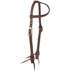 WD-BTSEH-MO Medium Oil Brick Tooling 5/8 Inch Single Ear Headstall