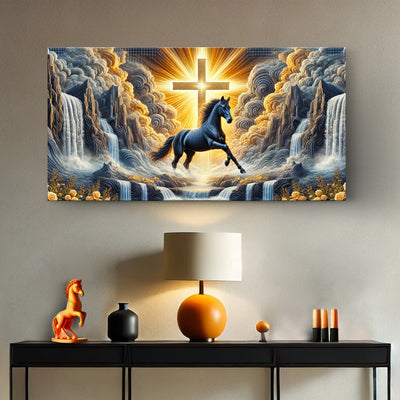 3D Horse Faith Wall Art III
