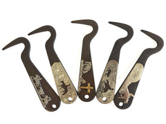 AJ Tack Antique Brown Steel Hoof Pick