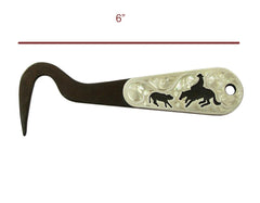 AJ Tack Antique Brown Steel Hoof Pick