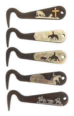 AJ Tack Antique Brown Steel Hoof Pick