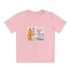 "Leave Your Whinin' at the Trailer" Girls Moisture-wicking Sport T-shirt