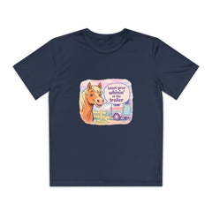"Leave Your Whinin' at the Trailer" Girls Moisture-wicking Sport T-shirt