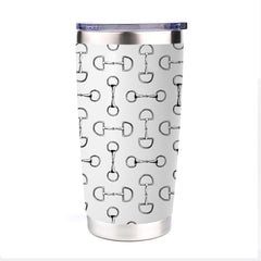 AWST Int'l 20 oz Stainless Steel Tumbler-Lila Vintage Snaffle Bit