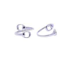 AWST Int'l Snaffle Bit Sterling Silver Adjustable Wrap Ring