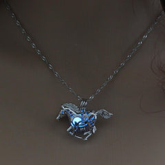 Glowing Horse Necklace