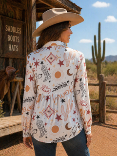 Yeehaw Howdy Cinched Back Shirt