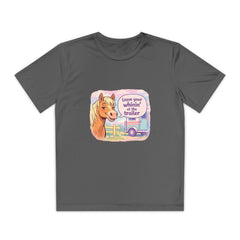 "Leave Your Whinin' at the Trailer" Girls Moisture-wicking Sport T-shirt