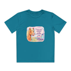 "Leave Your Whinin' at the Trailer" Girls Moisture-wicking Sport T-shirt