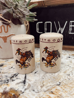 The Bronc Salt & Pepper Shakers