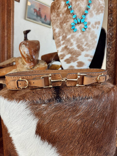 The Western + Co. Snaffle Bit Belt in Saddle