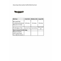 Huntley Equestrian Children's Snaffle Bit Black Leather Belt