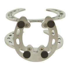 Huntley Horseshoe Napkin Holder, Aluminum Silver Finish
