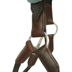 Huntley Nylon Halter and Removable Lead with Snap, Black
