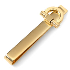 Horse Bit Gold Stainless Steel Tie Bar