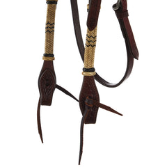 WD-NRSBH Natural Rawhide Browband Headstall