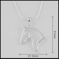 Versatile Snake Chain Pony Pendant Necklace