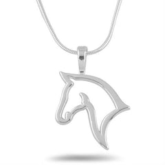 Versatile Snake Chain Pony Pendant Necklace