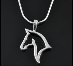 Versatile Snake Chain Pony Pendant Necklace