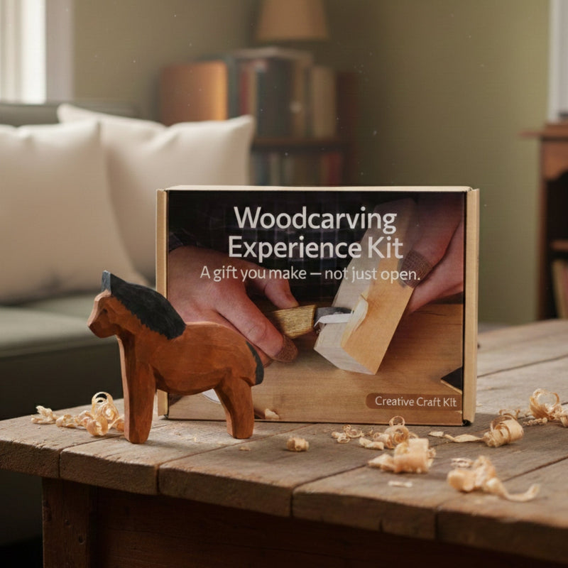 DIY Horse Wood Carving & Painting Kit