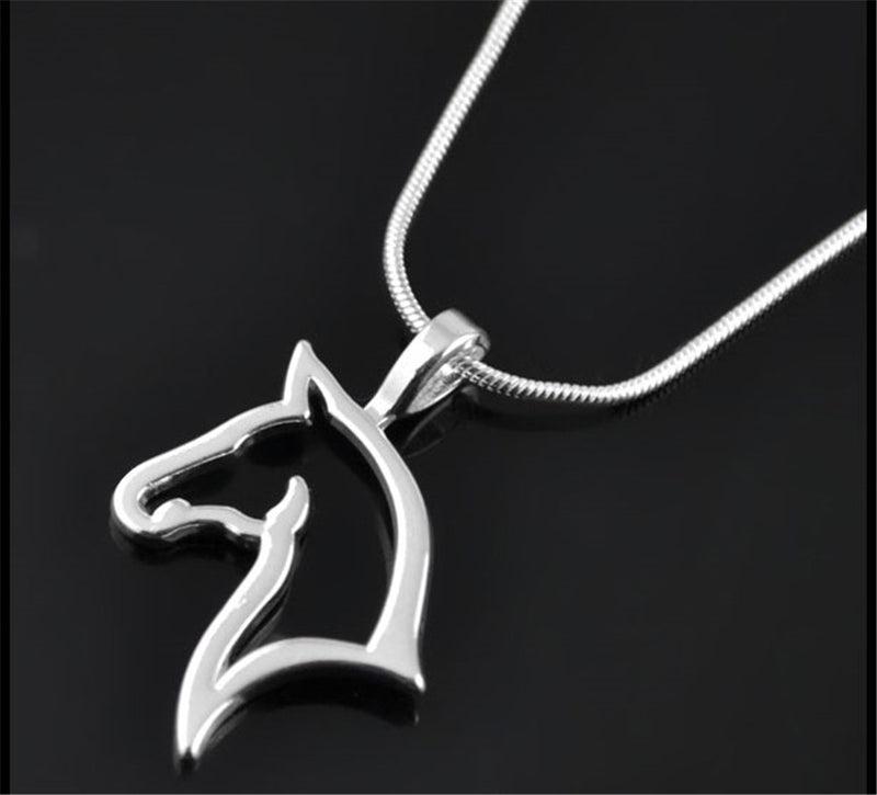 Versatile Snake Chain Pony Pendant Necklace