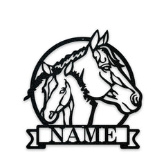 Farm Horse and Pony Personalized Metal Sign