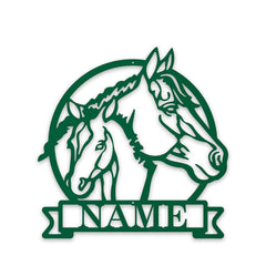 Farm Horse and Pony Personalized Metal Sign