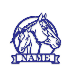 Farm Horse and Pony Personalized Metal Sign