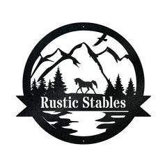 Great Outdoor Horse Pasture Monogram