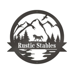 Great Outdoor Horse Pasture Monogram