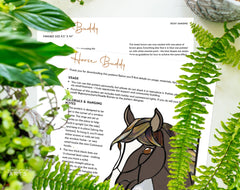 Horse Stained Glass Pattern