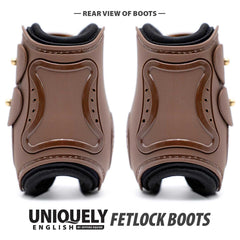 Jeffers Uniquely English Fetlock Boots for Horses, 2-Pack