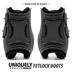 Jeffers Uniquely English Fetlock Boots for Horses, 2-Pack