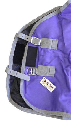 AJ Tack 1200D Waterproof Turnout Horse Blanket 400g - Purple