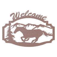 Running Horse Welcome Sign