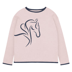 Neon Spur Whispering Mane Knit Crew Neck Sweater