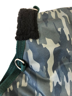AJ Tack 1200D Waterproof Turnout Horse Blanket with Hood - Camouflage