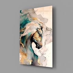 Horse Art Glass Wall Art